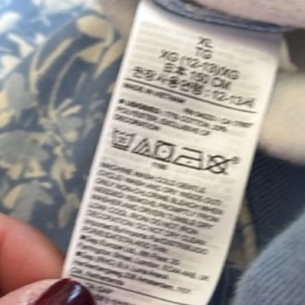 GAP Blue and White Floral Joggers